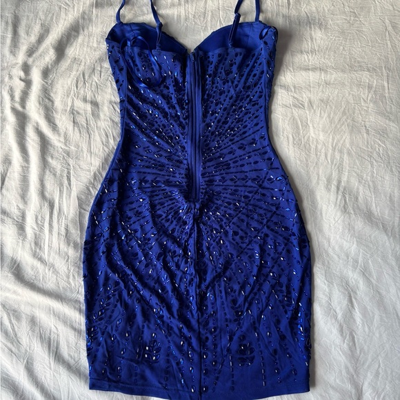 Windsor Raelyn Rhinestone Bodycon Mini Dress - Picture 3 of 4